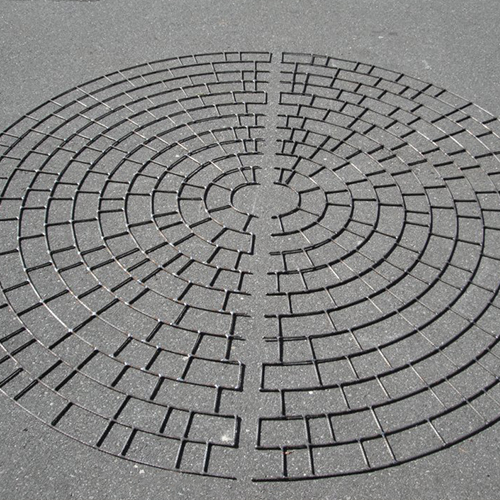 CAD Drawings Pattern Paving Products Stamped Asphalt: Circle